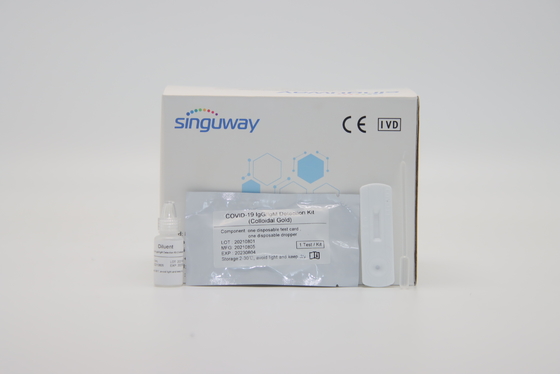 Oral sürüntü Hızlı Igg Antikor Test Kiti Igm Kendi Kendine Test Kiti OEM Singuway