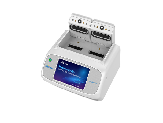 32x0.2ml Örnekler için 4x8well Çift Blok Gerçek Zamanlı PCR Analiz Cihazı Hızlı Test Makinesi