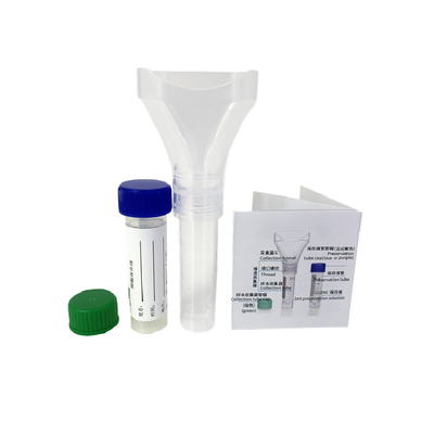 Nazofaringeal Burun sürüntüı Tek Kullanımlık Virüs Örnekleme Kiti Tükürük Örneği Koleksiyonu 5ml