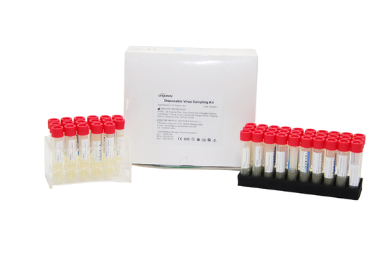 Oral sürüntü Tek Kullanımlık Viral Transport Medium Kit Tüpü ISO9001