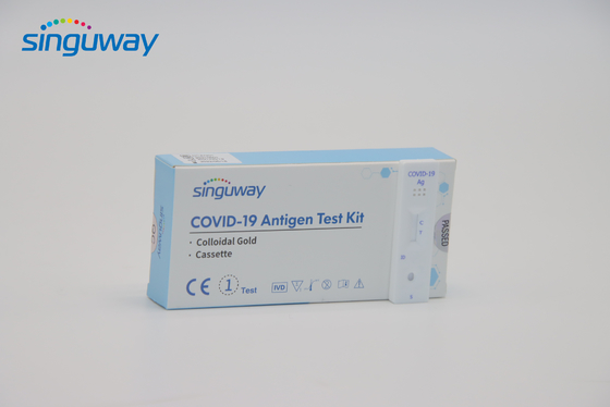 Yüksek Hassasiyetli Antijen Sanat Kendi Kendine Test Kiti Nazal sürüntü Dengue NS1 HIV Hızlı Test Kiti