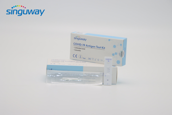 CE Coronavirüs Ag Antijen Hızlı Test Kaset Çubuğu Uygun Kişisel Test