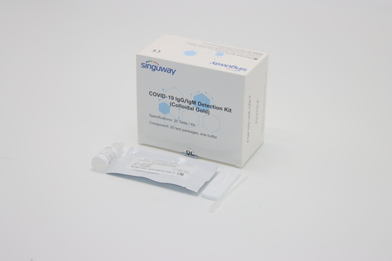 Kolloidal Altın Yöntemi 1 Adımlı Hızlı Antikor Test Kiti Kaseti