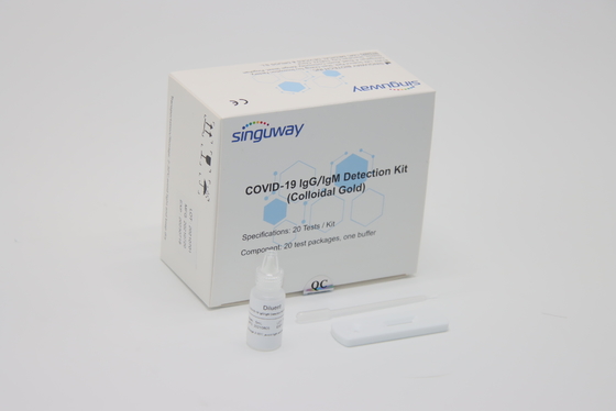 Plastik Kaset Hızlı Antikor Test Kiti 5~15 Dakika Kendi Kendine Test ODM