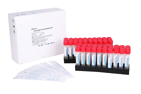7ml Tükürük Numunesi Toplama Kiti Virüs Taşıma Ortamı Nazal Oral sürüntü Kültür Tüpü